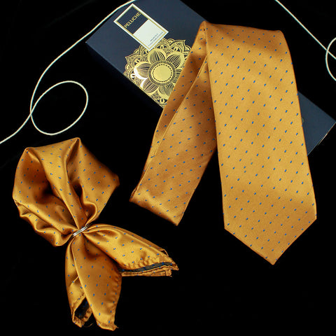 Neck Tie and Pocket Square Set for Men