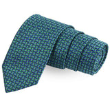 Peluche Novel Green Colored Microfiber Necktie For Men