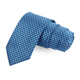 Mini Blue Arrows Blue Colored Microfiber Necktie For Men | Genuine Branded Product  from Peluche.in