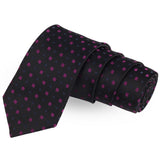 Printed Black Colored Microfiber Necktie For Men | Genuine Branded Product  from Peluche.in
