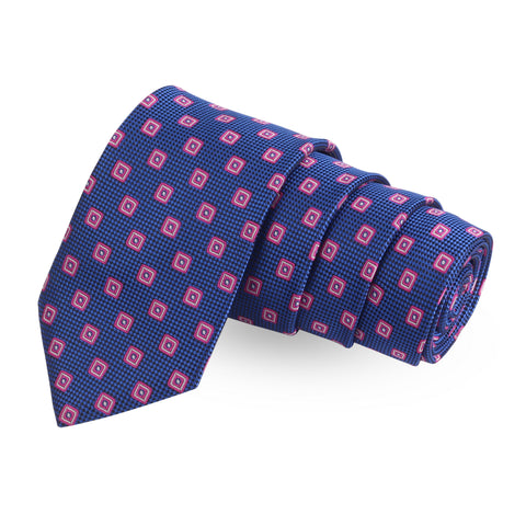 The Squared Embace Blue Colored Microfiber Necktie For Men | Genuine Branded Product  from Peluche.in