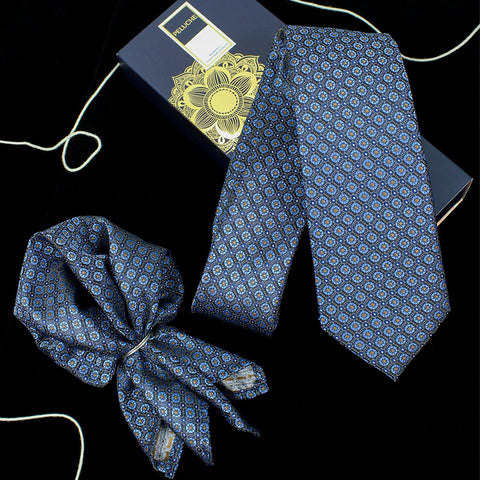 Neck Tie and Pocket Square Set for Men
