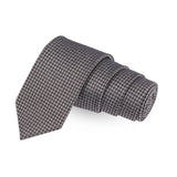 Peluche Aristocratic Black Colored Microfiber Necktie For Men