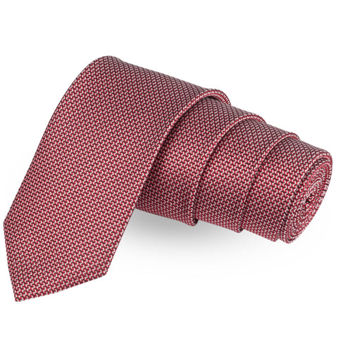 Dotting Red Colored Microfiber Necktie For Men | Genuine Branded Product  from Peluche.in