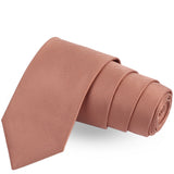 Graceful Stripes Brown Colored Microfiber Necktie For Men | Genuine Branded Product  from Peluche.in
