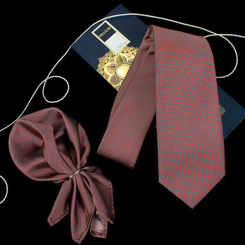 Neck Tie and Pocket Square Set for Men
