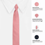 Peluche Perky Peach Microfiber Necktie For Men