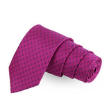 Notty Pink And Black Pink Colored Microfiber Necktie For Men | Genuine Branded Product  from Peluche.in