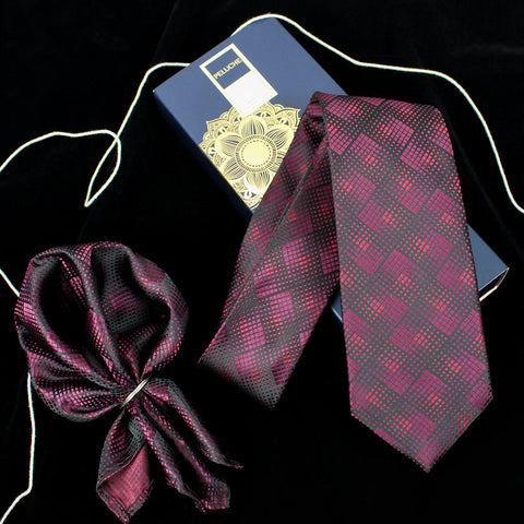 Neck Tie and Pocket Square Set for Men