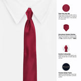 Peluche Mini Squares Microfiber Necktie For Men