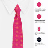 Peluche Notty Yellow Polka Dots Microfiber Necktie For Men