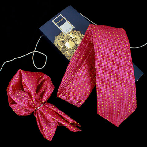Neck Tie and Pocket Square Set for Men