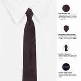 Peluche Wavy Stripes Microfiber Necktie For Men