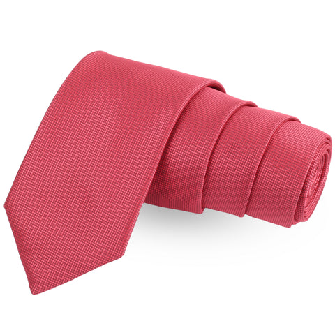 Classic Checkered Pink Colored Microfiber Necktie For Men | Genuine Branded Product  from Peluche.in