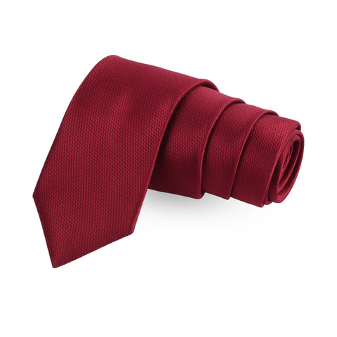 The Majestic Snap Red Colored Microfiber Necktie For Men | Genuine Branded Product  from Peluche.in