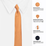 Peluche Snark Mustard Microfiber Necktie For Men