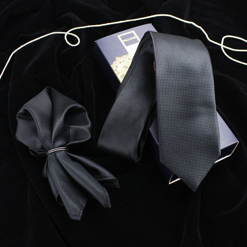 Neck Tie and Pocket Square Set for Men