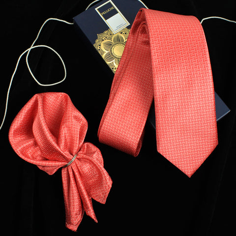 Neck Tie and Pocket Square Set for Men