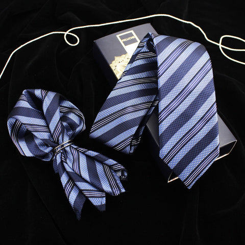 Neck Tie and Pocket Square Set for Men