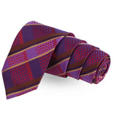 Spooky Groove Purple Colored Microfiber Necktie For Men | Genuine Branded Product  from Peluche.in