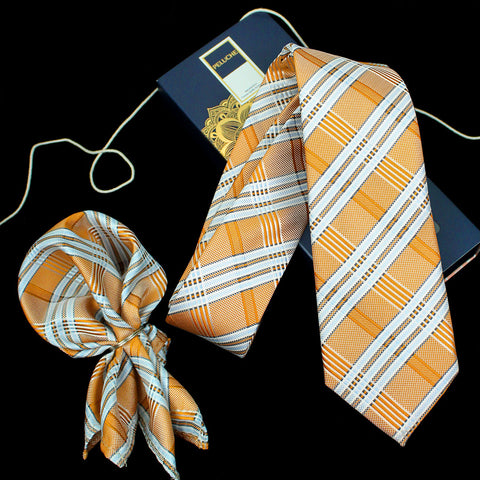 Neck Tie and Pocket Square Set for Men