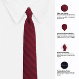 Peluche Red Rush Microfiber Necktie For Men