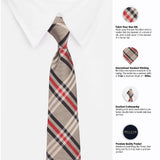 Peluche The Gentleman Beige Colored Microfiber Necktie For Men