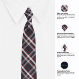 Peluche Double Checked Microfiber Necktie For Men