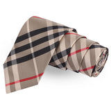 Well Formed Beige Colored Microfiber Necktie For Men | Genuine Branded Product  from Peluche.in
