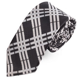 Peluche Squared Emblish Microfiber Necktie For Men