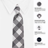 Peluche Delightful Squares Microfiber Necktie For Men