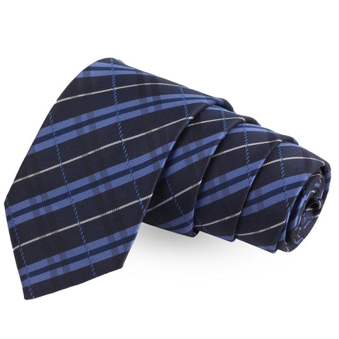 Glazed Blue Colored Microfiber Necktie For Men | Genuine Branded Product  from Peluche.in