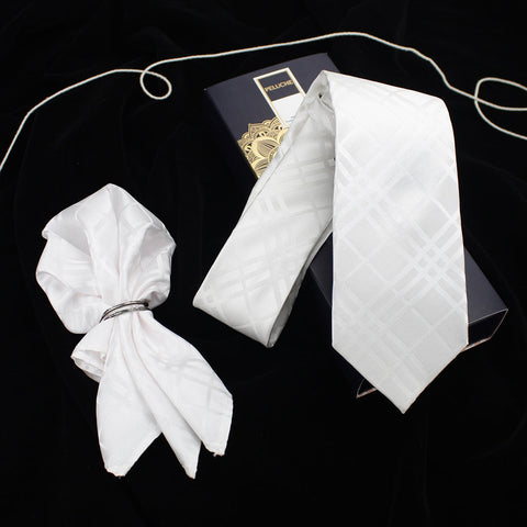 Neck Tie and Pocket Square Set for Men