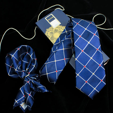 Neck Tie and Pocket Square Set for Men