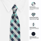 Peluche The Clubbed Design Microfiber Necktie For Men