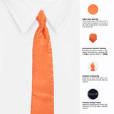 Peluche The Orange Vine Microfiber Necktie For Men