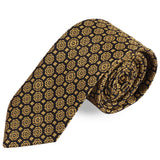 Peluche The Brown Flower Microfiber Necktie For Men