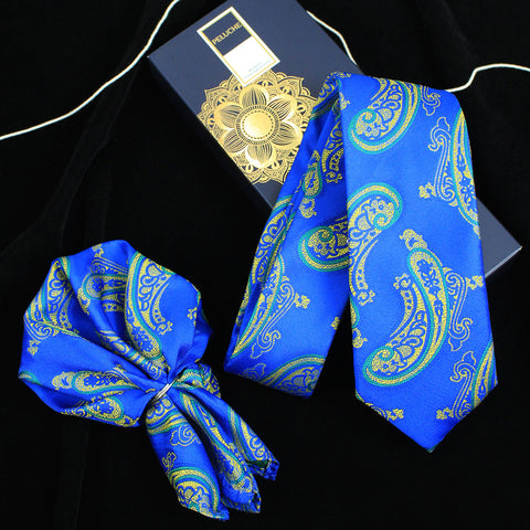 Neck Tie and Pocket Square Set for Men