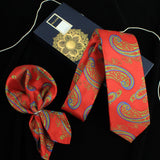 Neck Tie and Pocket Square Set for Men