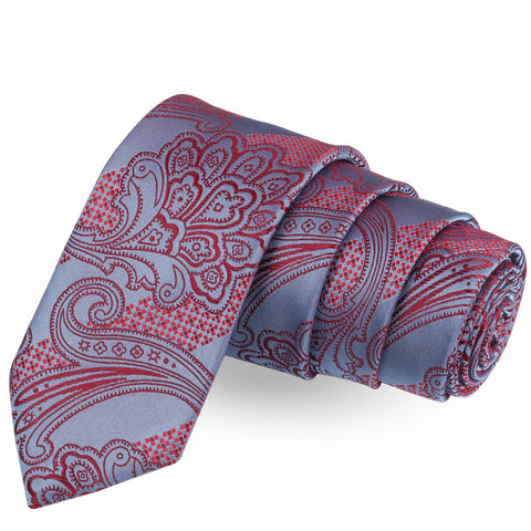 The Angelic Bew Blue Colored Microfiber Necktie For Men | Genuine Branded Product  from Peluche.in