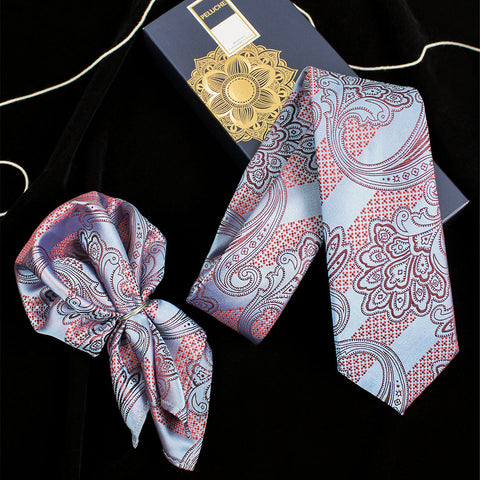 Neck Tie and Pocket Square Set for Men