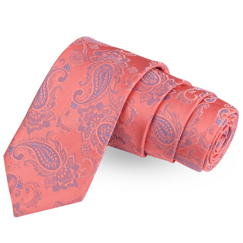 The Splendid Pink Pink Colored Microfiber Necktie For Men | Genuine Branded Product  from Peluche.in