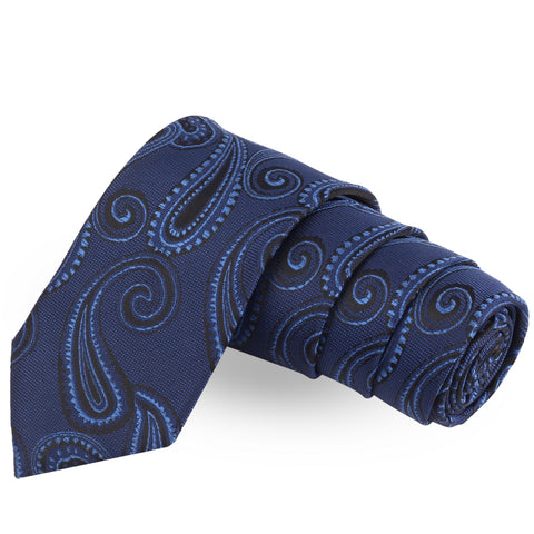 The Cerulean Blue Blue Colored Microfiber Necktie For Men | Genuine Branded Product  from Peluche.in