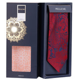 Peluche The Crimson Styled Microfiber Necktie For Men