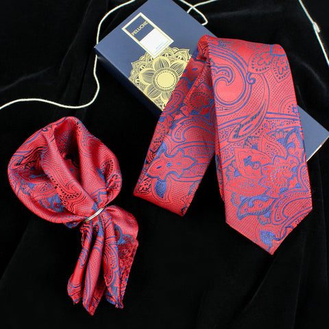 Neck Tie and Pocket Square Set for Men