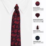 Peluche The Red Allure Microfiber Necktie For Men
