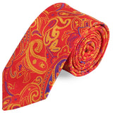 Peluche The Orange Fiesta Microfiber Necktie For Men