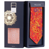 Peluche The Orange Fiesta Microfiber Necktie For Men