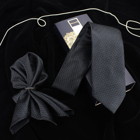 Neck Tie and Pocket Square Set for Men