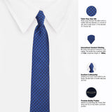 Peluche On Point Check Microfiber Necktie For Men